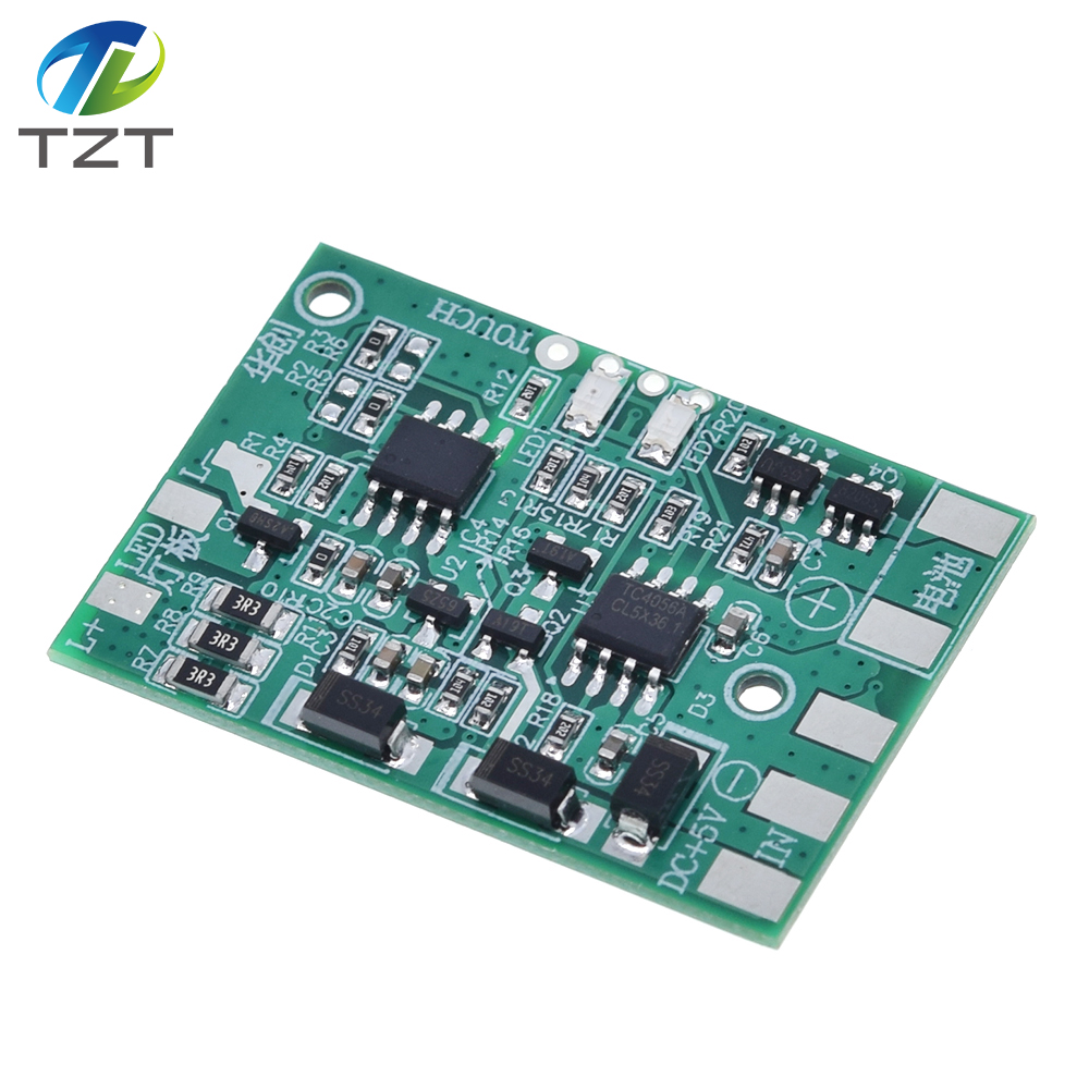 DC LED with charging protection TC4056 TP4056  touch dimming lamp control panel DIY repair general desk lamp circuit