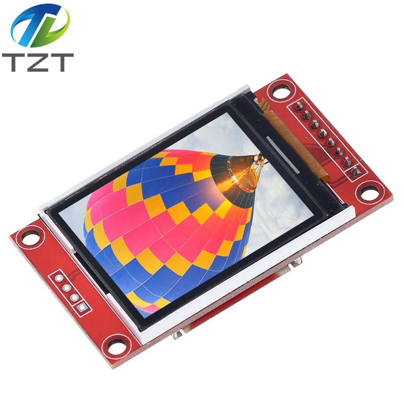 TZT 1.8 inch TFT LCD Module LCD Screen Module SPI serial 51 drivers 4 IO driver TFT Resolution 128*160  For Arduino