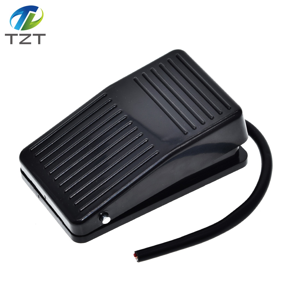 TZT Momentary Foot Controller Pedal Switch  Electric Power Footl Switch AC 220V 10A 1 NO 1 NC SPDT