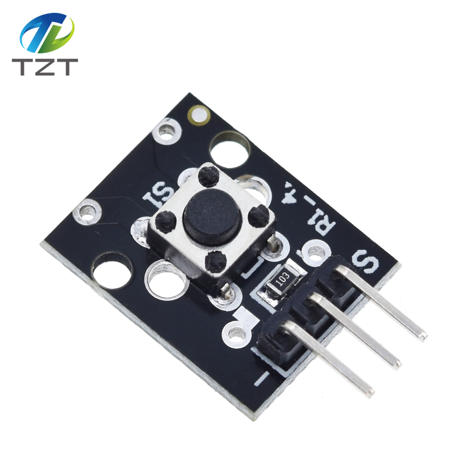 TZT  KY-004 3pin Button Key Switch Sensor Module for Arduino Diy Starter Kit 6*6*5mm 6x6x5mm KY004