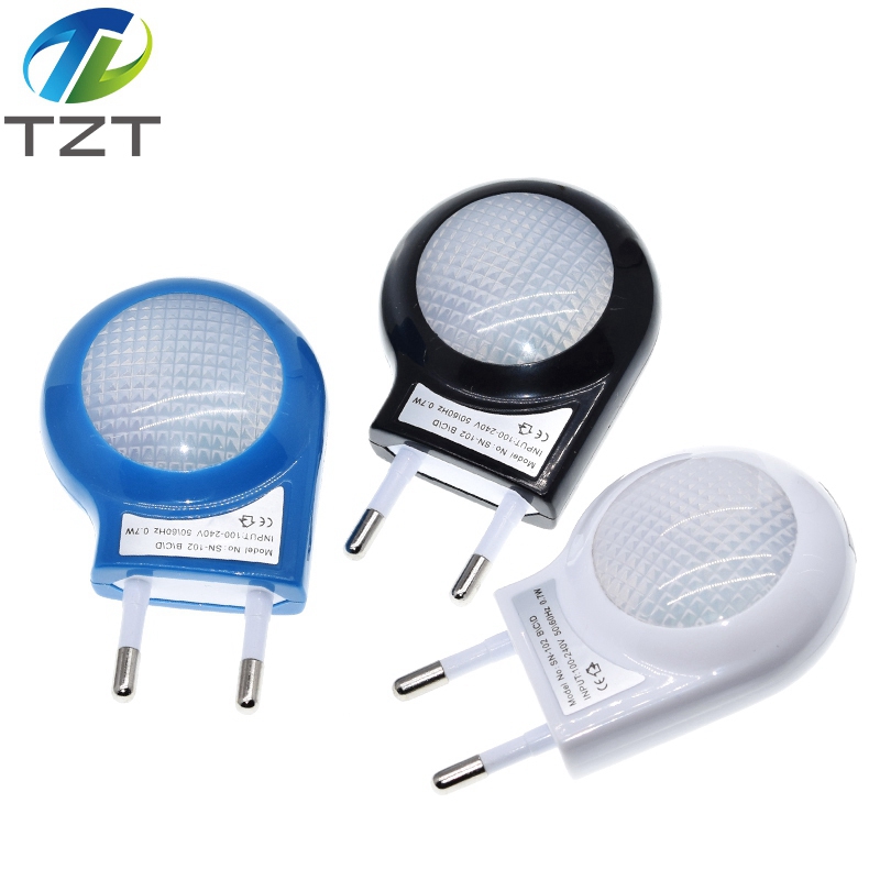 TZT Mini Led Snail Night Light Auto Night Lamp Built-in Light Sensor Control Light Wall Lamp For Baby Kids Bedroom EU Plug