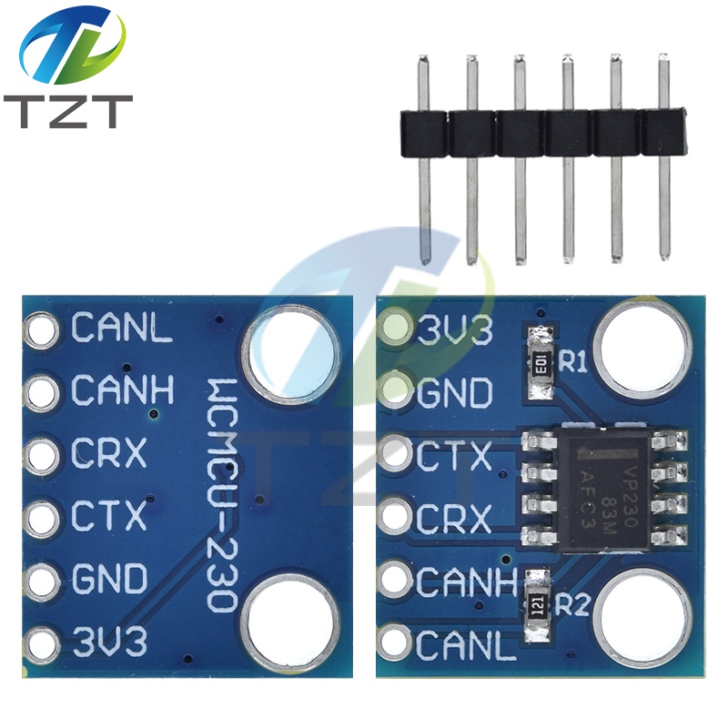 TZT SN65HVD230 CAN Bus Transceiver Communication Thermal Protection Slope Control Module for Arduino Controller Board