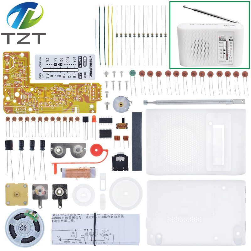 TZT 1set AM / FM stereo AM radio kit / DIY CF210SP electronic production suite For Arduino