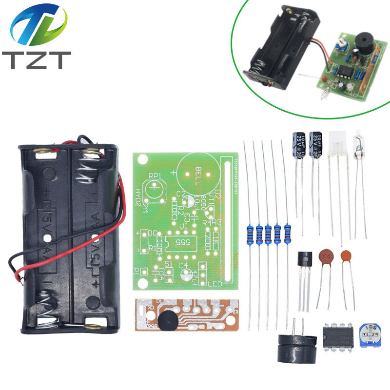 TZT Touch vibration alarm kit electronic making maker DIY electronic training kit teaching kit, student laboratory