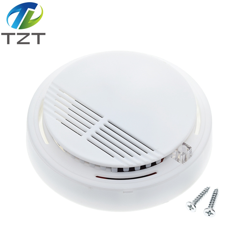 Independent Alarm Fire Smoke Sensor Detector 85dB Photoelectric Monitor Home Security System for Family Guard Office Restaurant