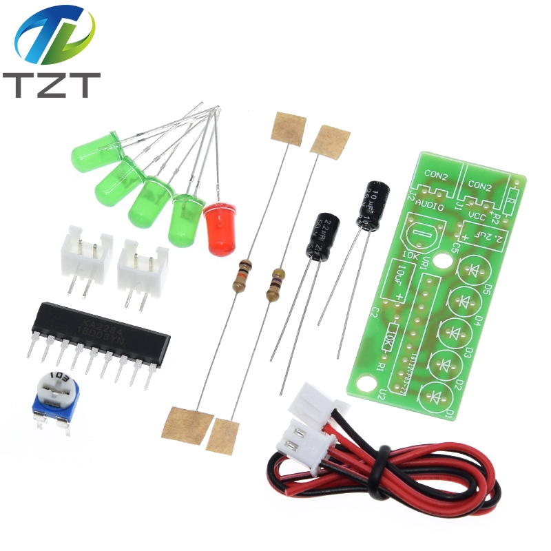 TZT Electronic Kit Parts 5mm RED Green LED Level Indicating 3.5-12V KA2284 DIY KIT Audio Level Indicator Suite Trousse DIY