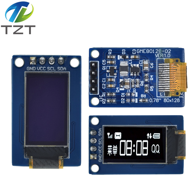 TZT 0.78 inch OLED Display LCD Screen Module 0.78