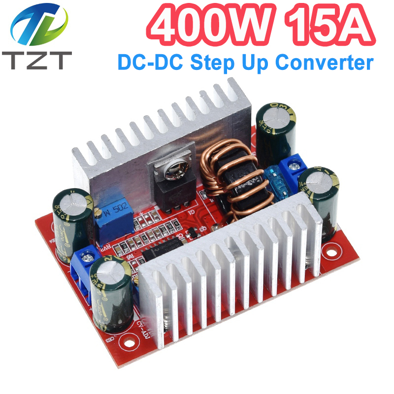 DC 400W 15A Step-up Boost Converter Constant Current Power Supply LED Driver 8.5-50V to 10-60V Voltage Charger Step Up Module