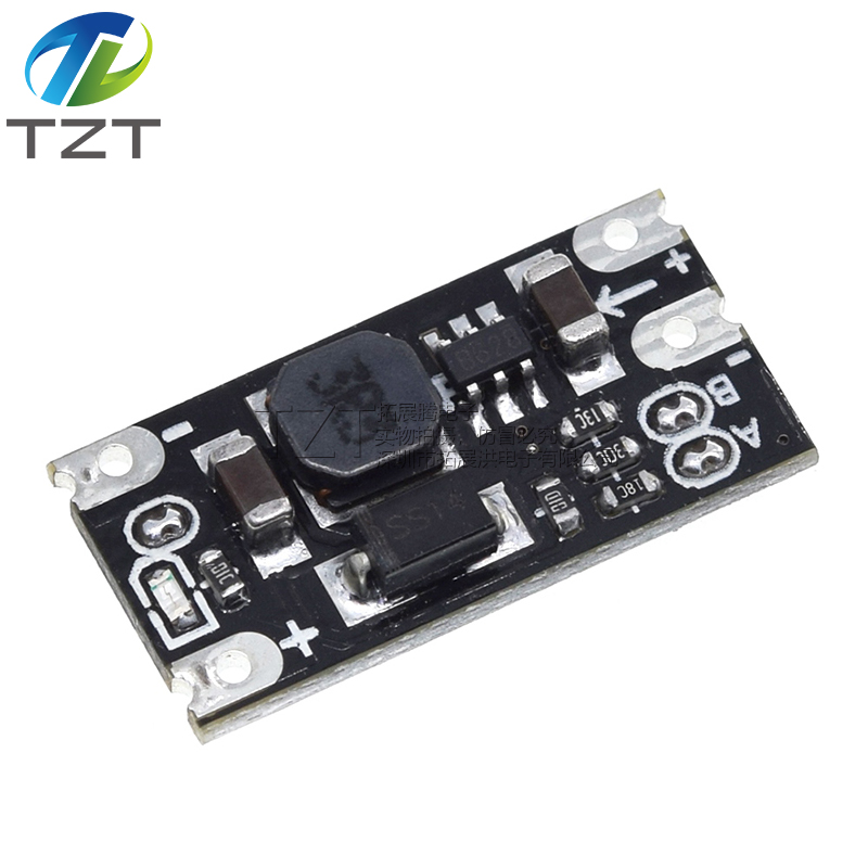 TZT 1.5A Multi-function Mini Boost Module Step Up Board 5V 8V 9V 12V LED Indicator Diy Voltage Module 3.7V lithium battery