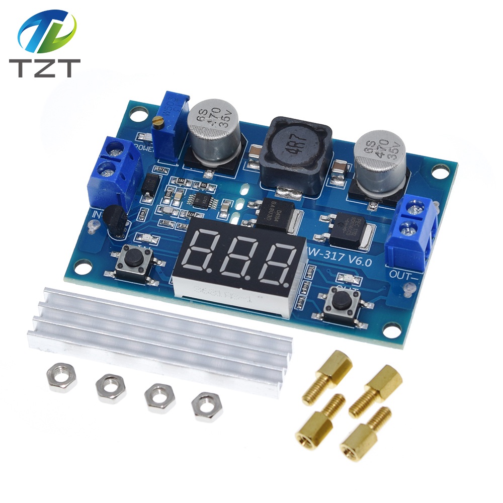 TZT  DC DC-DC 3~35V to 3.5~35V LTC1871 Booster step up Step-up module Converter Regulated Power Supply+VoltMeter