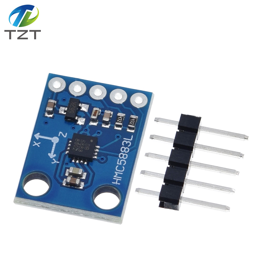 TZT GY-273 3V-5V QMC5883L Triple Axis Compass Magnetometer Sensor Module Three Axis Magnetic Field Module For Arduino
