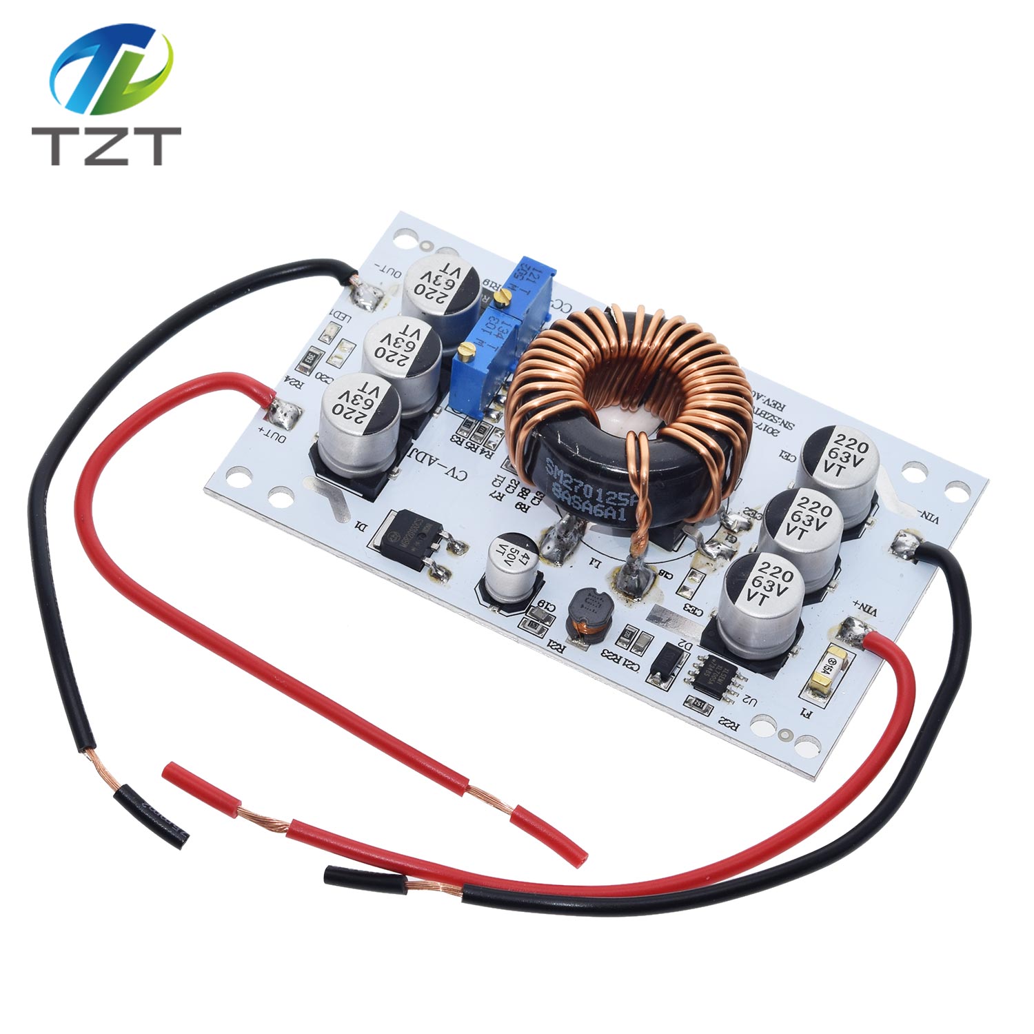 TZT 600W Aluminum Plate DC-DC Boost Converter Adjustable 10A Step Up Constant Current Power Supply Module Led Driver For Arduino