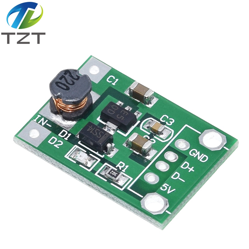 TZT 600mA DC-DC Mini Step Up Power Module 1-5V To 5V Step-up Boost Converter NEW