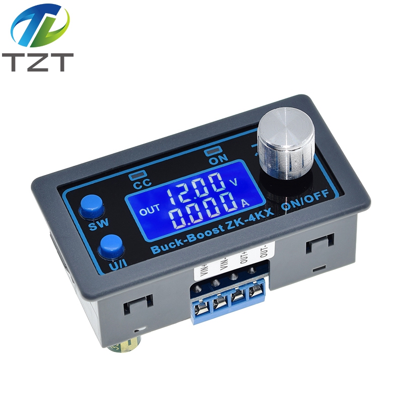 ZK-4KX CNC DC DC Buck Boost Converter CC CV 0.5-30V 4A Power Module Adjustable Regulated power supply For Solar Battery Charging