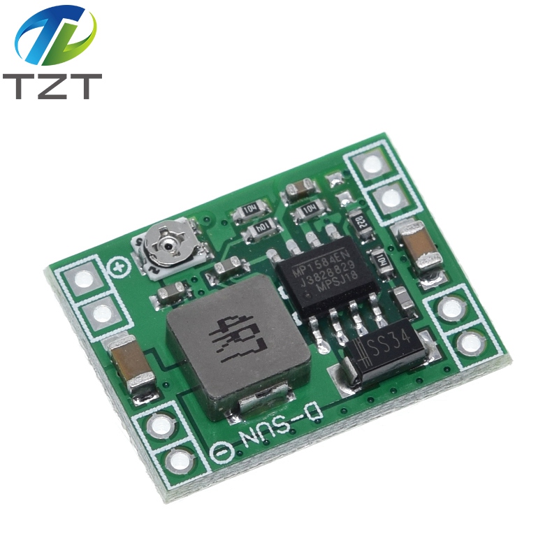 TZT Ultra-Small Size DC-DC Step Down Power Supply Module MP1584EN 3A Adjustable Buck Converter for Arduino Replace LM2596