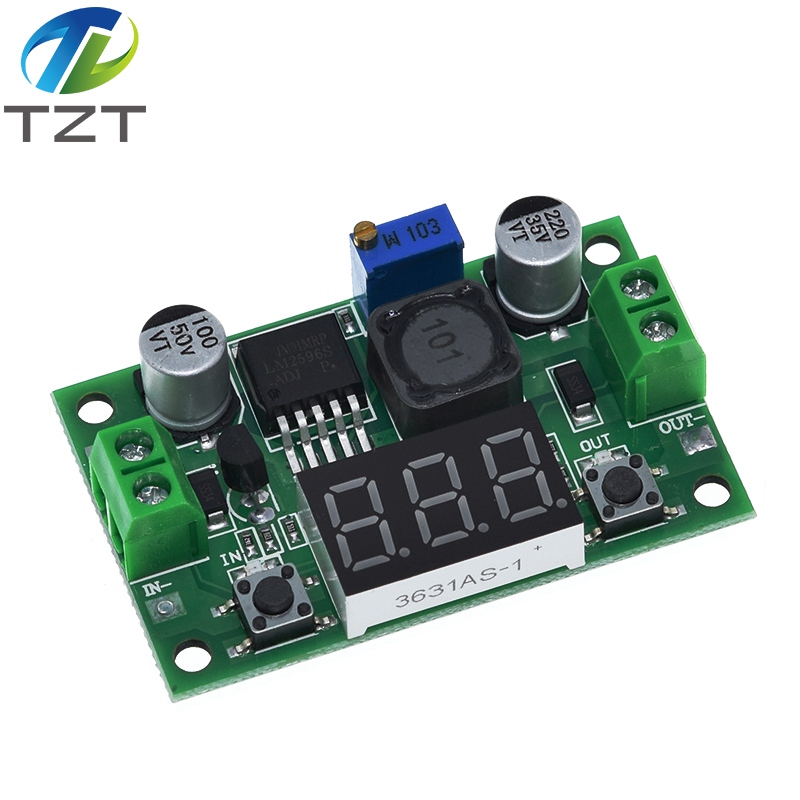 LM2596 BUCK 3A DC-DC Voltage Adjustable Step Down Module 4.0~40V to 1.25-37V Adjustable Regulator With LED Voltmeter