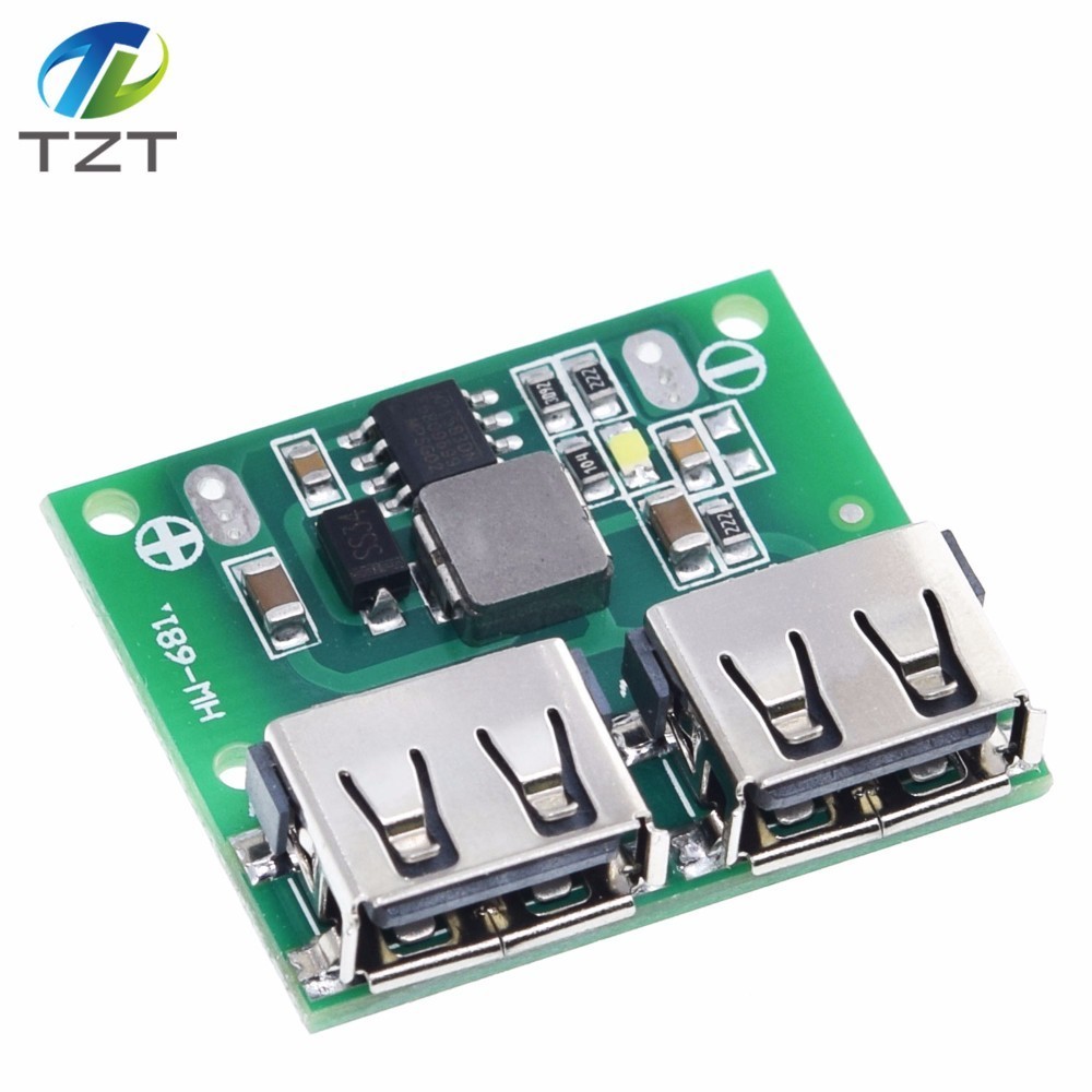 9V 12V 24V to 5V DC-DC Step Down Charger Power Module Dual USB Output Buck Voltage Board 3A Car Charge Charging Regulator 6-26V