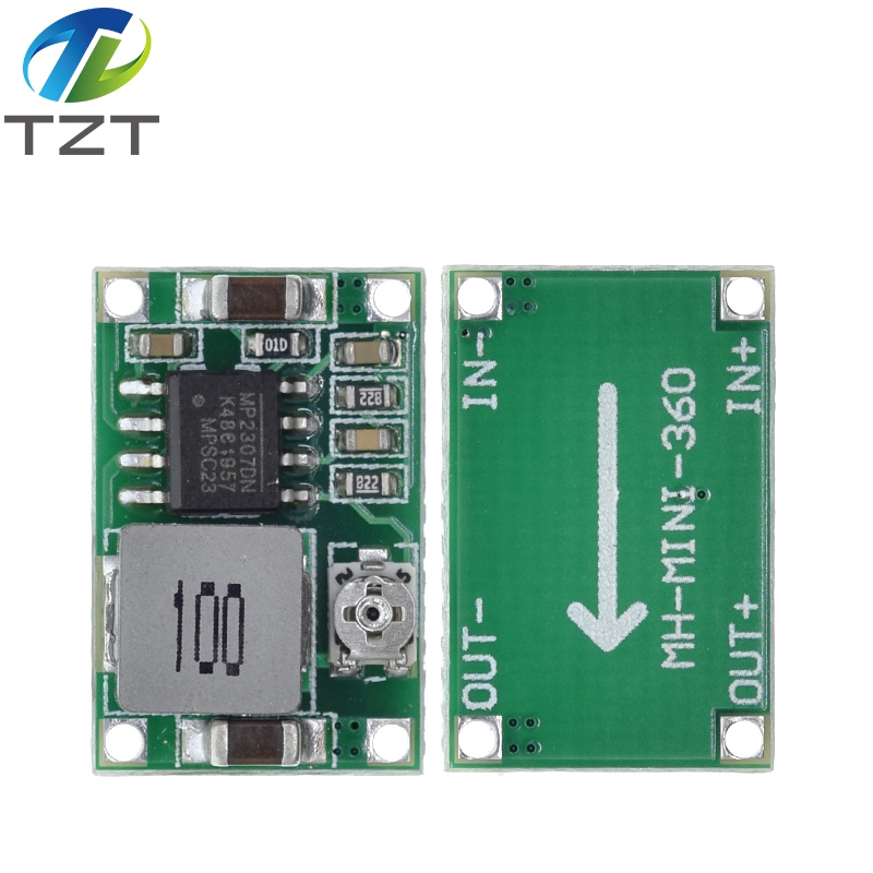 TZT Mini360 DC-DC HM Buck Converter Step Down Power Supply Module 4.75-23V to 1-17V 340KHz Mini-360 Ultra-small+ 17x11x3.8