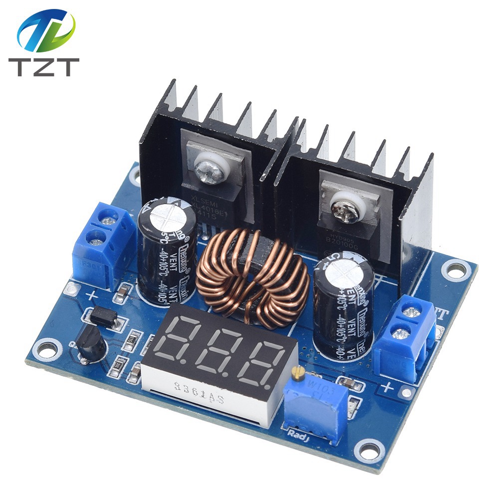 XH-M404 DC 4-40V 8A 200W Voltage Regulator Module Digital PWM Adjustabl DC-DC Step Down Voltage Regulator DC XL4016E1