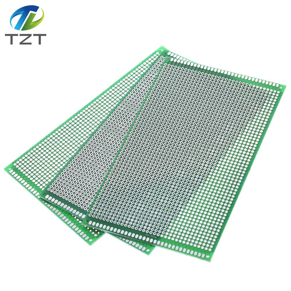 TZT 9x15 cm PROTOTYPE PCB 2 layer 9*15CM panel Universal Board double side 2.54MM Green