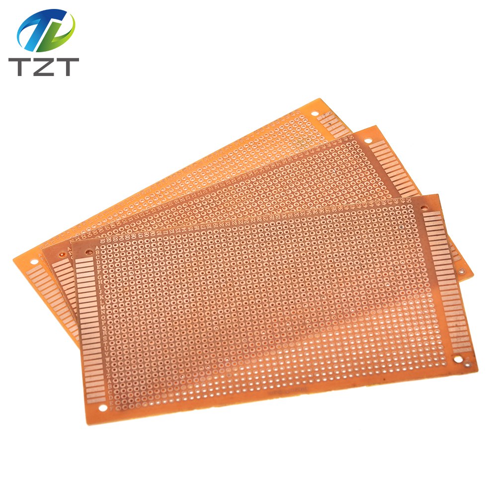 TZT 9x15 9*15cm Single Side Prototype PCB Universal Board Experimental Bakelite Copper Plate Circuirt Board yellow