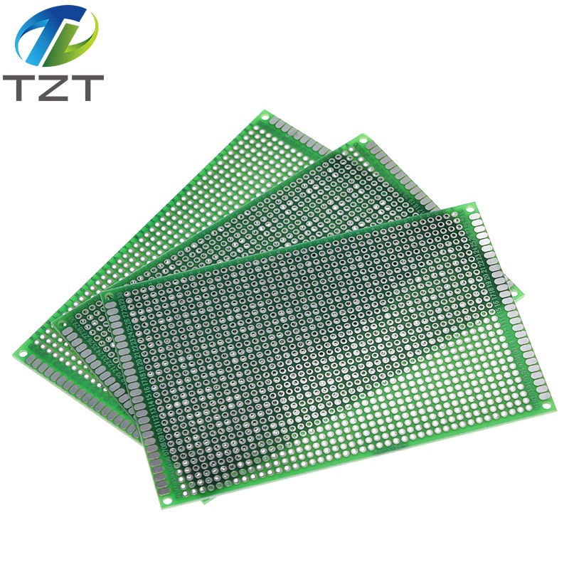 TZT 8x12cm 80x120 mm Double Side Prototype PCB Universal Printed Circuit Board Protoboard For Arduino