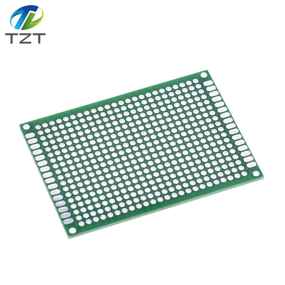 TZT 5*7 PCB 5x7 PCB 5cm 7cm Double Side Prototype PCB diy Universal Printed Circuit Board Green