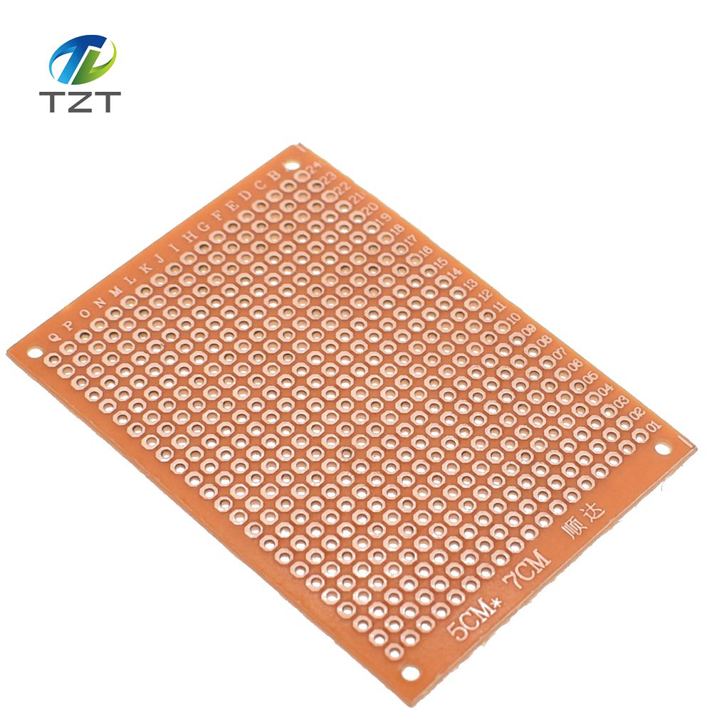 TZT 5*7 PCB 5x7 PCB 5cm 7cm DIY Prototype Paper PCB Universal Board Yellow