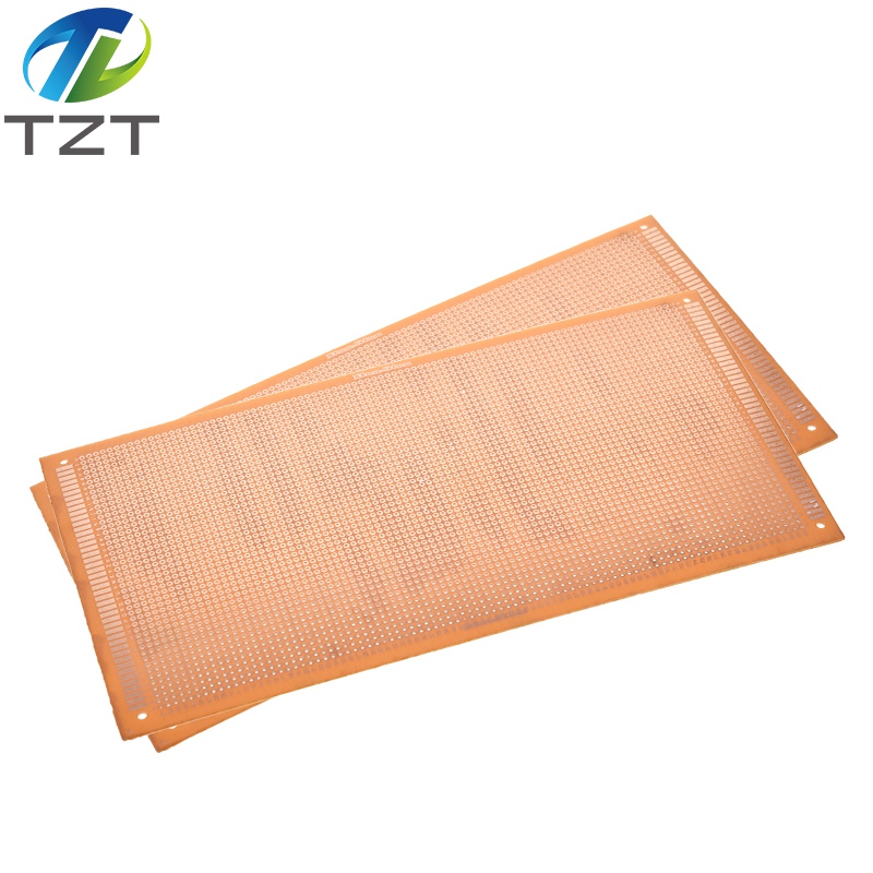 TZT 13x25 cm 13*25cm Single Side Prototype 2.54mm PCB Breadboard Universal Experimental Bakelite Copper Plate Circuirt Board