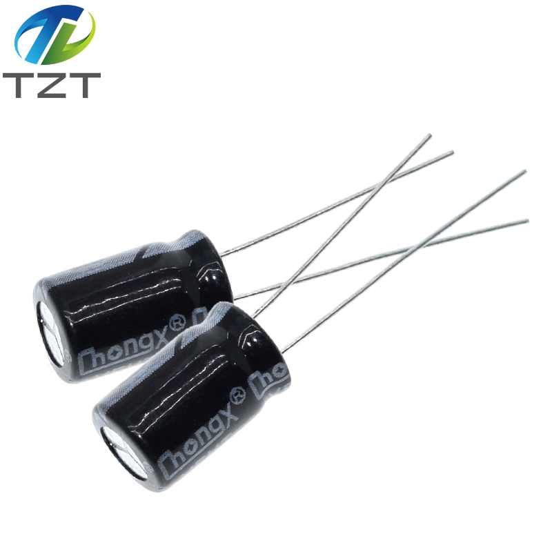 TZT 10PCS Higt quality 400V4.7UF 8*12mm 4.7UF 400V 8*12 Electrolytic capacitor