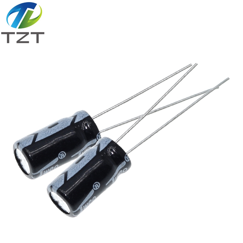 TZT 50PCS Higt quality 35V 100UF 6*12mm 100UF 35V 6.3*12 Electrolytic capacitor