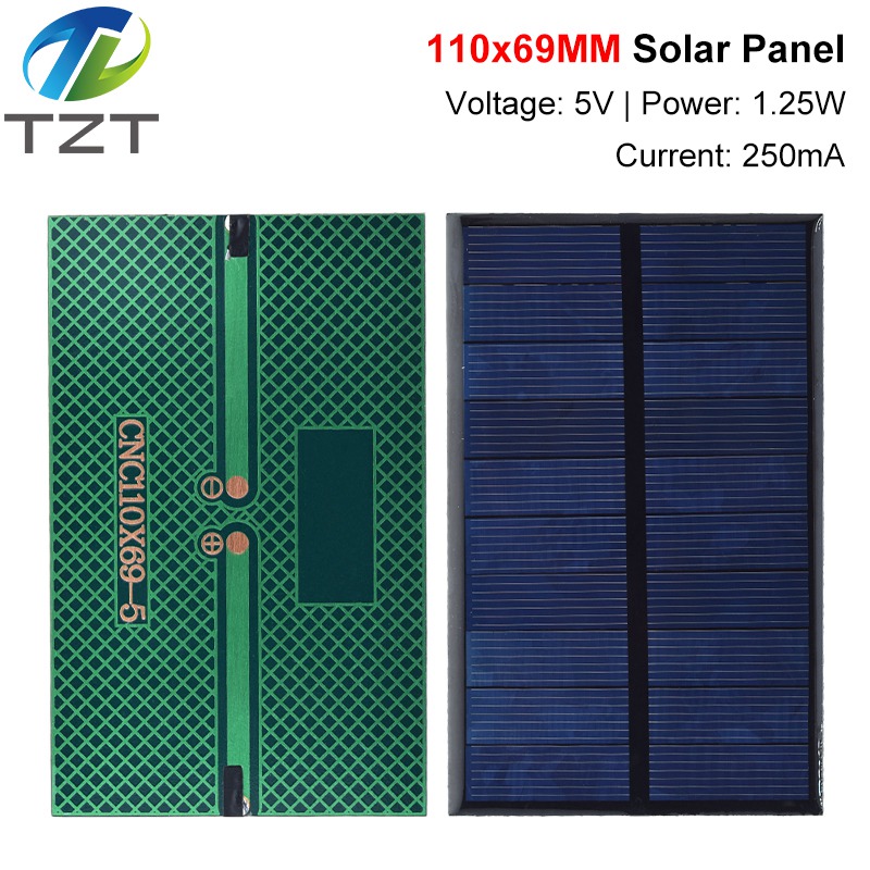 Smart Electronics Solar Panel 5V 250MA 1.25W DIY Small Solar Panel for Cellular Phone Charger Home Light Toy etc Solar Cell