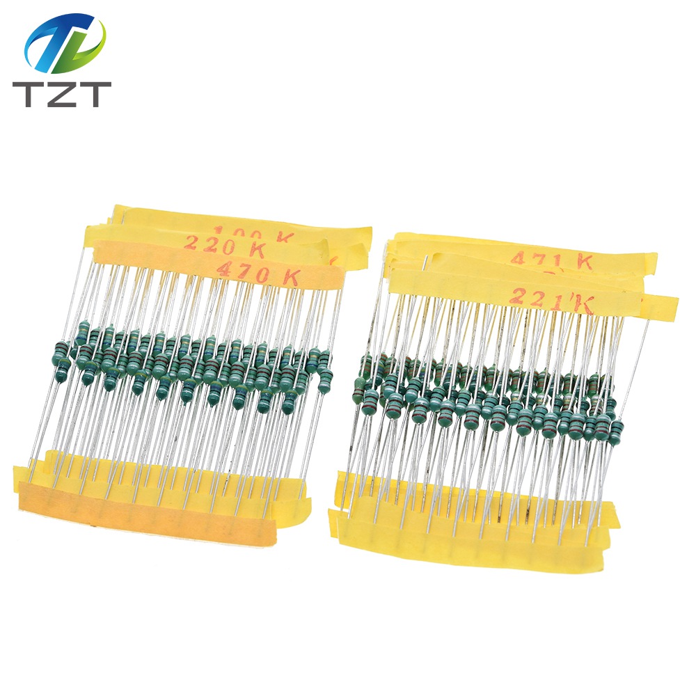 TZT 1/4W Inductor Assortment 0307 0.25W Color Ring Inductance Assortment 1UH-470UH 14valuesX10pcs=140pcs Inductors Assorted Set Kit