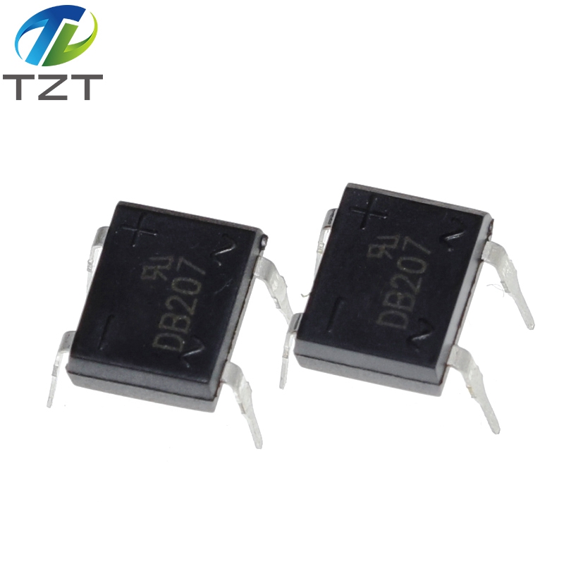 TZT diode bridge retifica DB207 DIP-4 DB207S DIP4 2A 1000V power diode rectifier 1000v electronic components