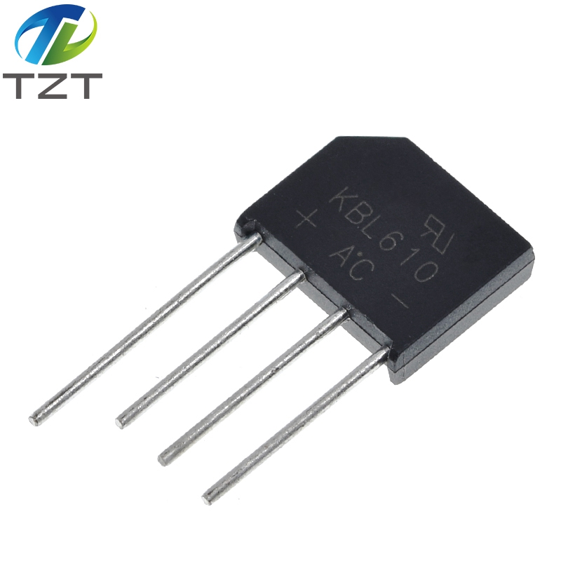 TZT KBL610 1000V 6A Diode Bridge Rectifier Single Phase Bridge Rectifier KBL-610 New Arrival