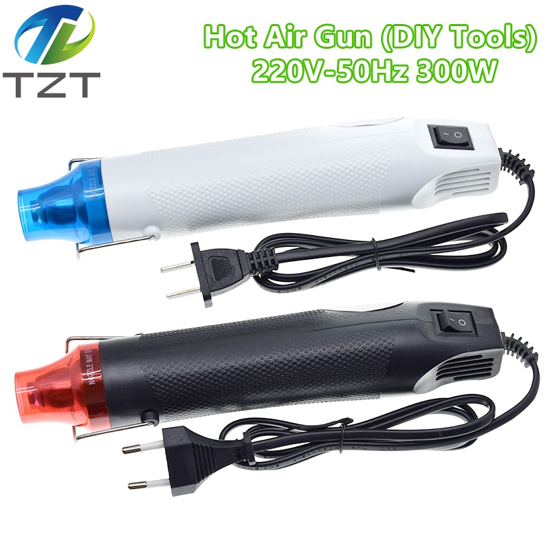 TZT 220V DIY Using Heat Gun Electric Power tool hot air 300W temperature Gun with supporting seat Shrink Plastic DIY tool color