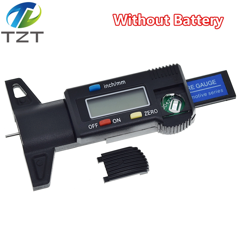 TZT Digital Car Tyre Tire Tread Depth Gauge Meter Auto Tire Wear Detection Measuring Tool Caliper Thickness Gauges