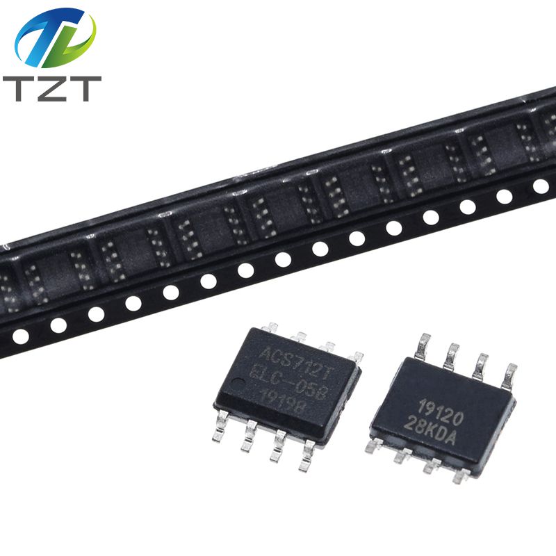 TZT LOT ALLEGRO ACS712 ACS712T ACS712ELCTR ACS712ELCTR-05B 5A 5V BI 8-SOIC CURRENT SENSOR IC (ACS712ELCTR-05B-T)