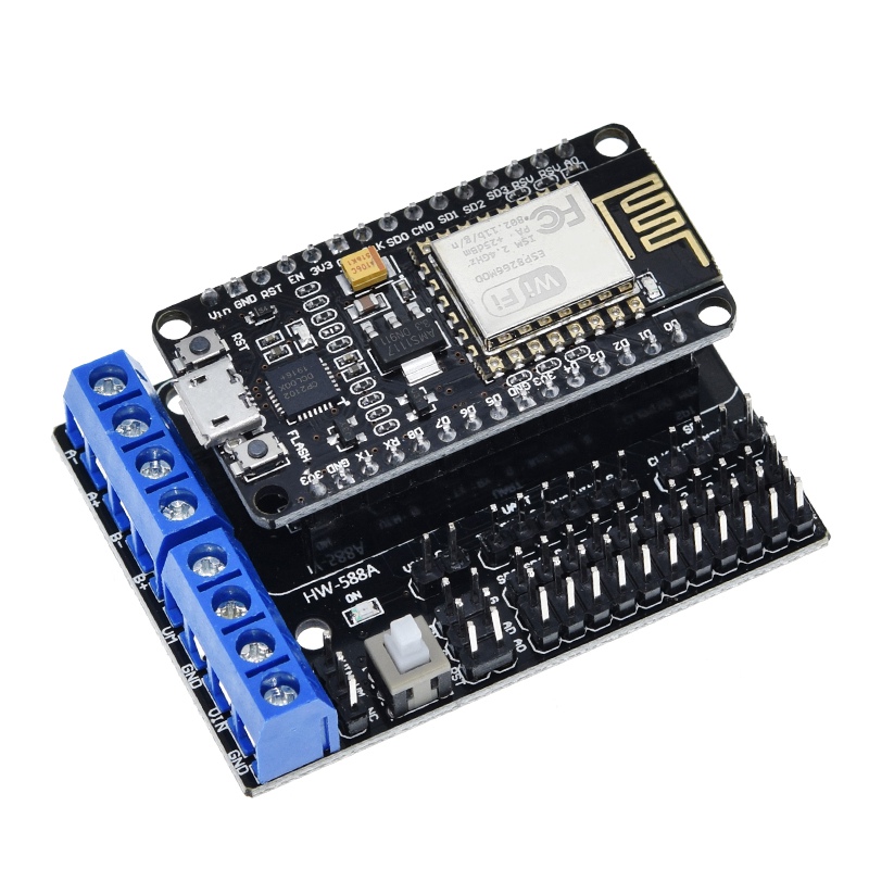 TZT NodeMCU Motor Shield Board L293D For ESP-12E ESP8266 esp 12E kit diy rc toy wifi rc smart car remote control For Arduino