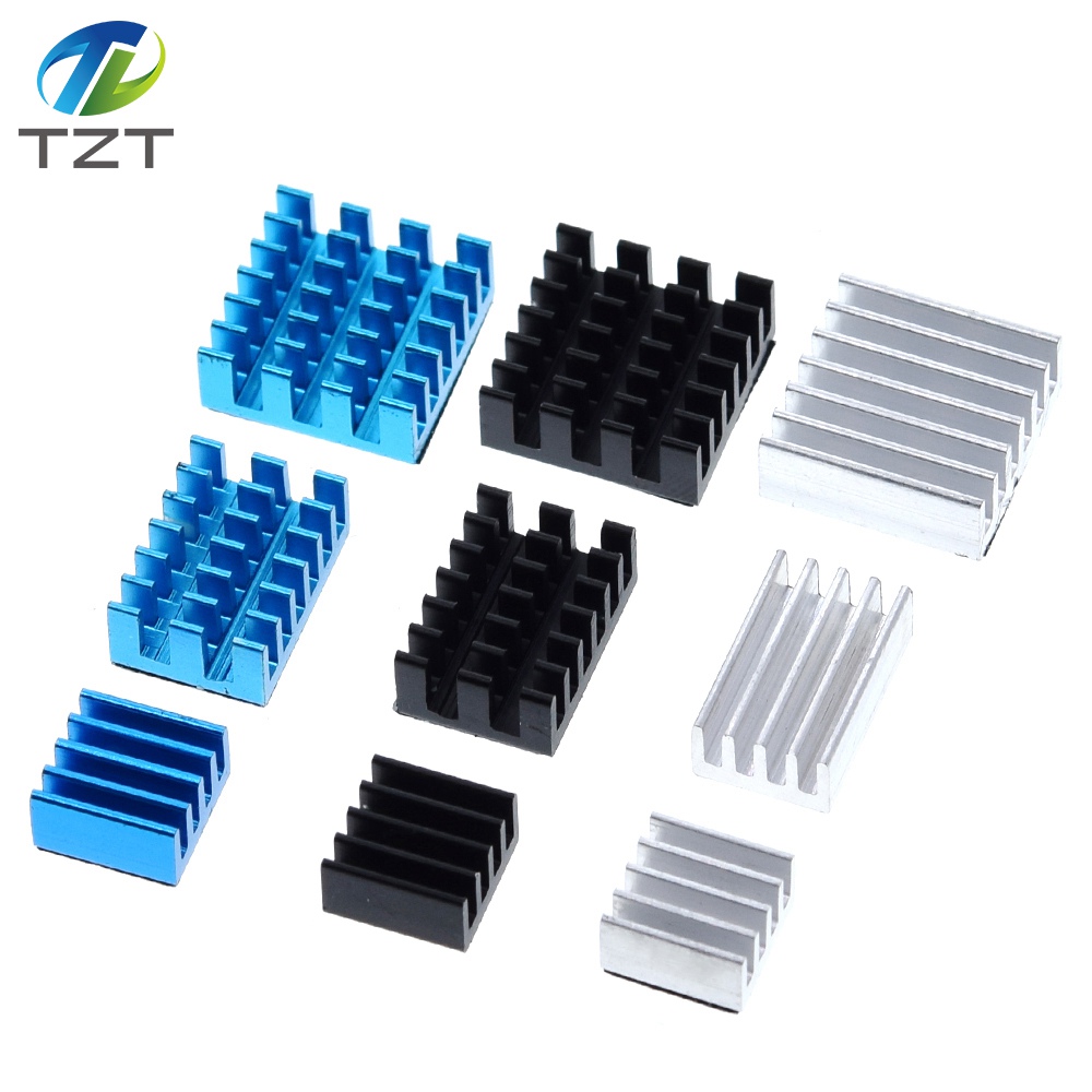 TZT For Raspberry Pi 4 Heat Sink 3pcs Raspberry Pi 4B Aluminum Heatsink Radiator Cooling Kit Cooler for Raspberry Pi 4 Model B