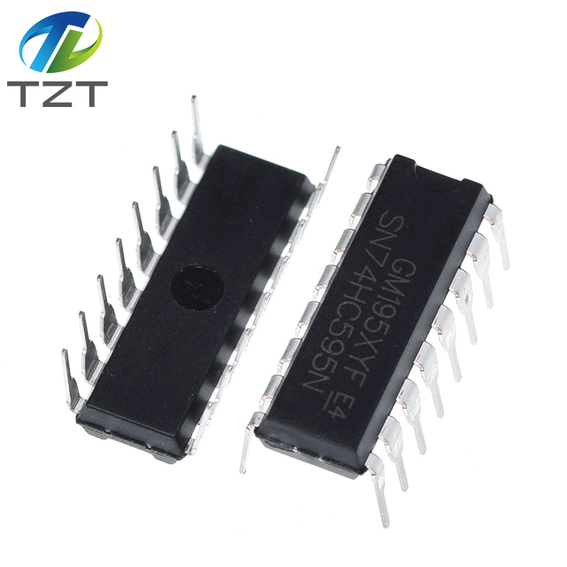 TZT 1PCS SN74HC595N DIP16 SN74HC595 DIP 74HC595N 74HC595 new and original IC 8BIT SHIFT REGISTERS WITH 3 STATE OUTPUT REGISTERS