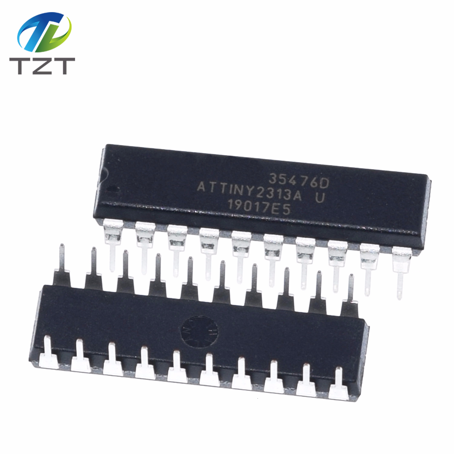 TZT ATTINY2313A-PU ATTINY2313 DIP20 MCU 8-bit ATtiny AVR RISC 2KB Flash 2.5V/3.3V/5V 20-Pin DIP new original