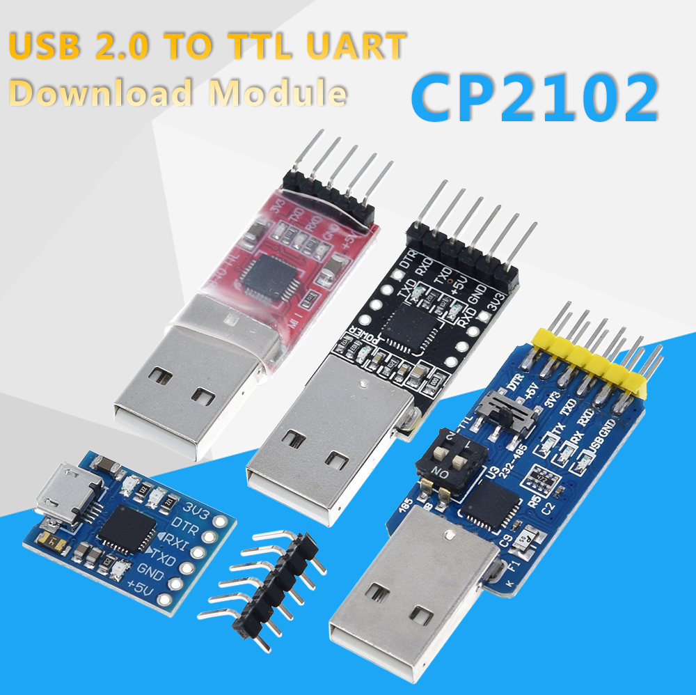 CP2102 USB 2.0 to UART TTL 5PIN Connector Module Serial Converter STC Replace FT232 CH340 PL2303