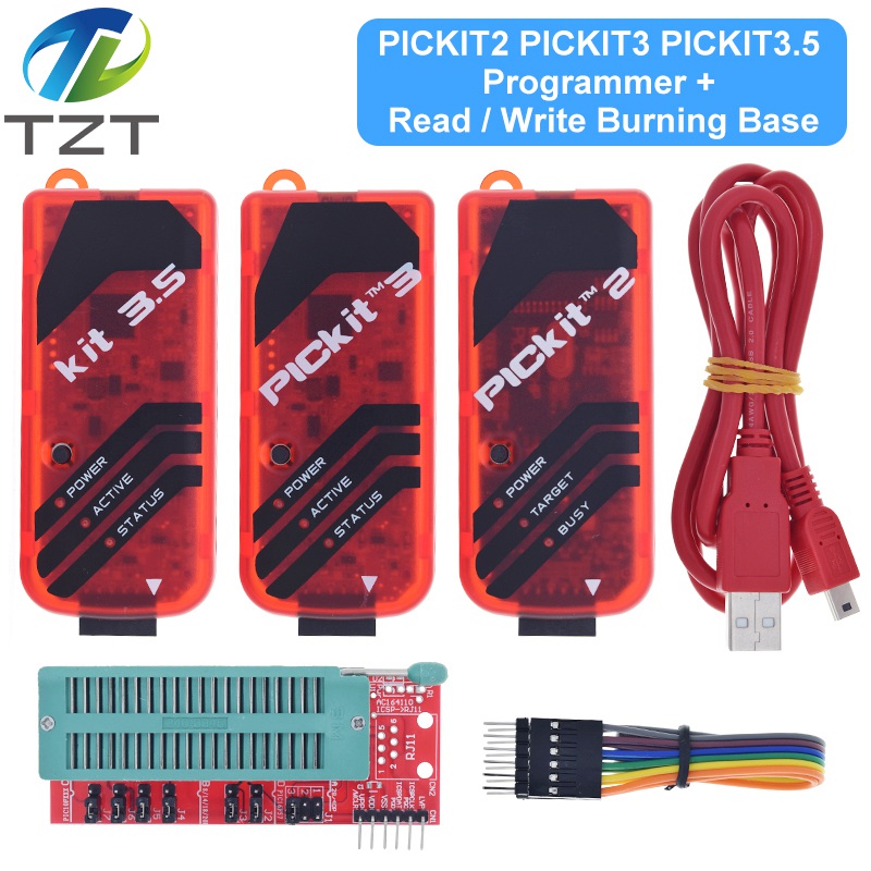 PICKit2 PICKIT3 PICKit3.5 Programmer + PIC ICD2 PICKit 2 PICKIT 3 PICKIT 3.5 Programming Adapter Universal Programmer Seat