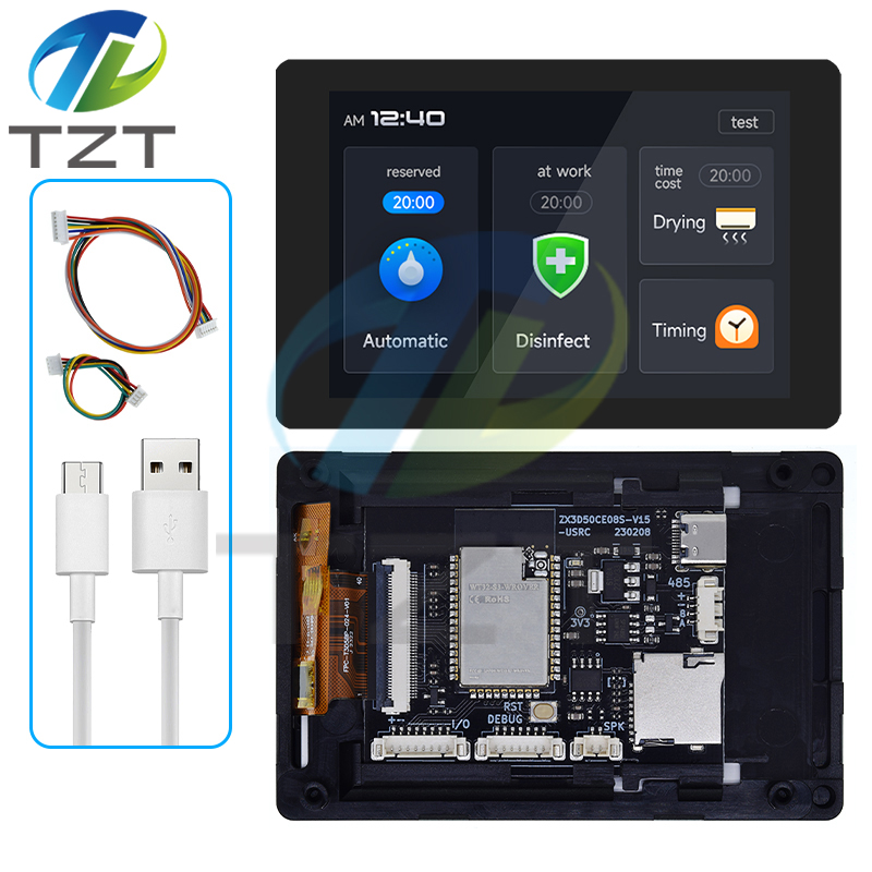 1PCS ESP32 Development Board - WT32-SC01 PLUS With 3.5 inch 320X480 Capacitive Multi-Touch LCD Screen Built-In Bluetooth Wifi