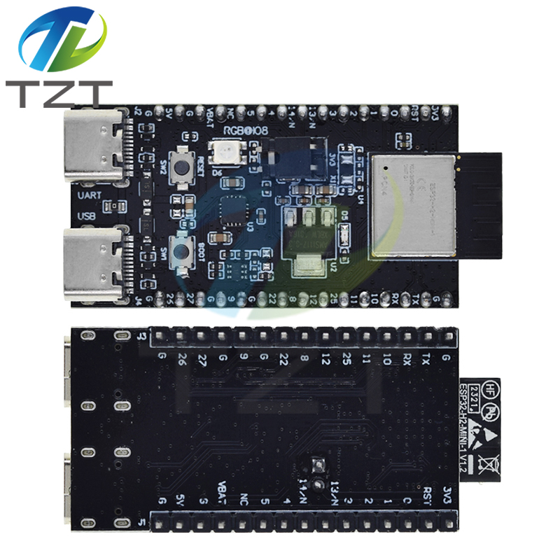 TZT ESP32-H2-DevKitM WiFi+Bluetooth H2 Series Thread/Zigbee/BLE ESP32-H2 ESP32-H2-DevKitM-1-N4 ESP32-H2-MINI-1 For Arduino