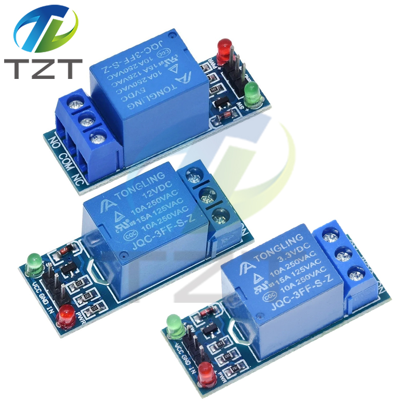 3.3V 5V 12V Relay Module With Optocoupler Relay Output 1Way Relay Module For Arduino PLC Automation Equipment Control