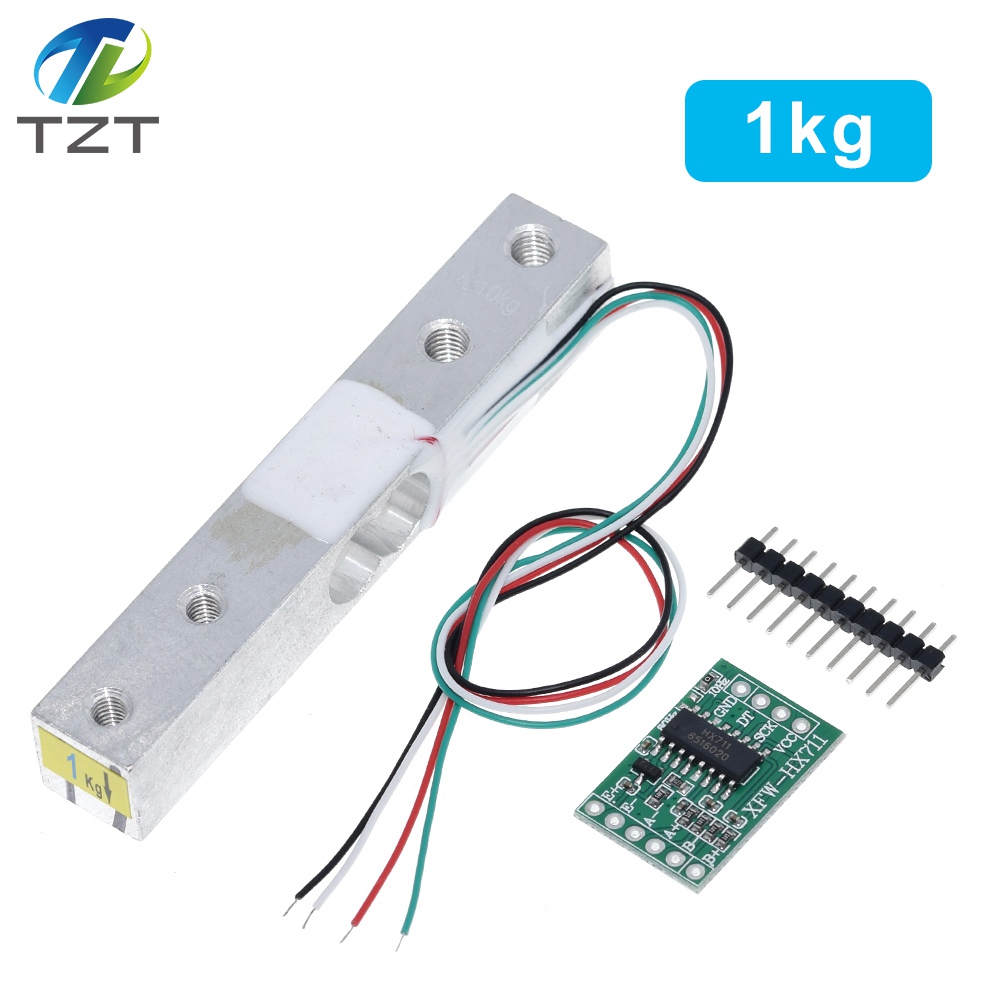 TZT Load Cell Weight Sensor 1KG 5KG 10KG 20KG HX711 Module Electronic Scale Aluminum Alloy Weighing Pressure Sensor Ad Module