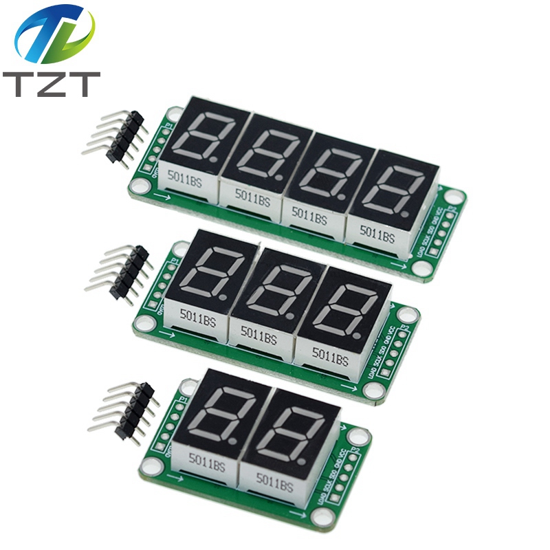 TZT Static Drive 2 3 4 Segment Digital Tube LED Display Module 2 Digital 74HC595 Tube 100% New original For Arduino
