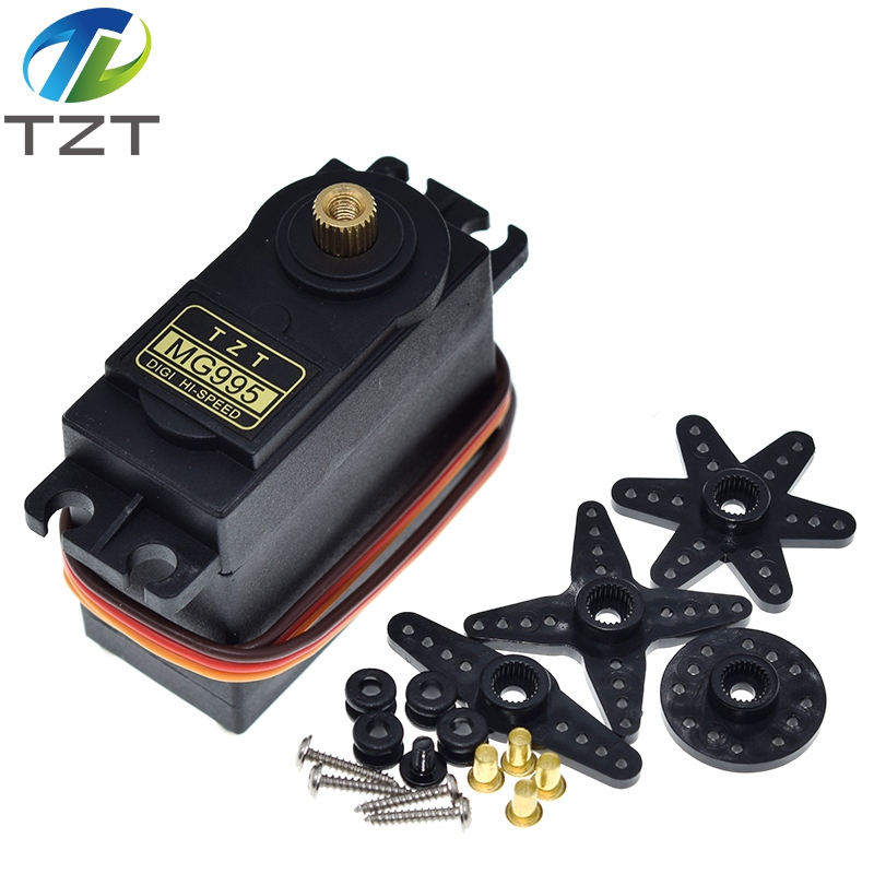 TZT Best Price Servos Digital MG995 Servo Metal Gear for Futaba JR Car RC Model Helicopter Boat For Arduino UNO diy